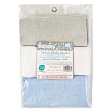 MS11-B: Boys 6 Pack Muslin Squares